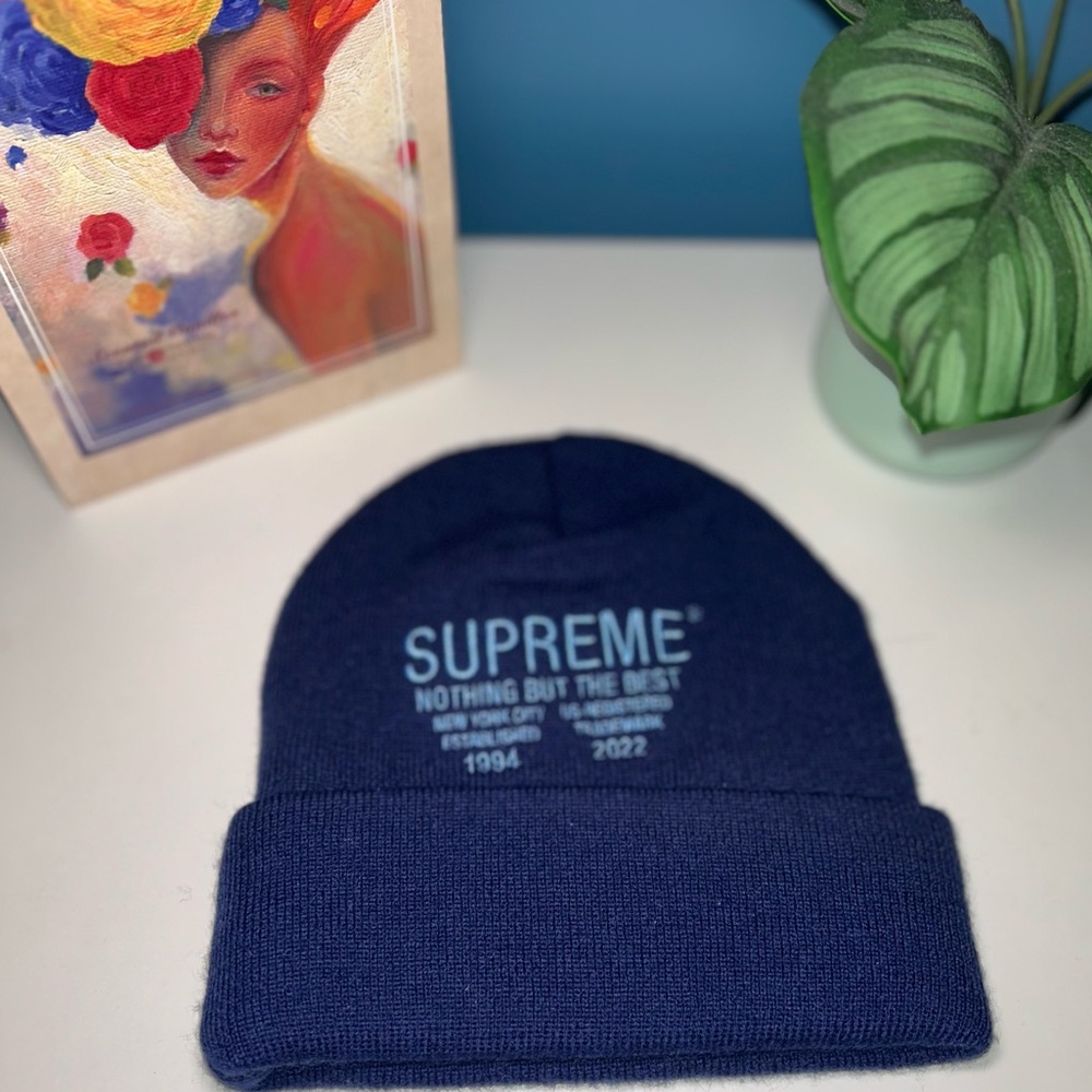 SUPREME NOTHING BUT BEANIE NAVY